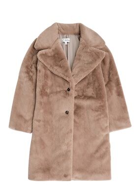 Amazon the drop Women's Faux Fur Coat in Taupe medium